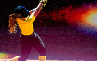 Softball players