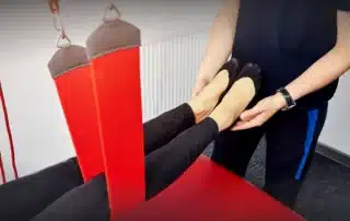 Redcord Neurac Treatment in session at a Los Angeles physical therapy clinic