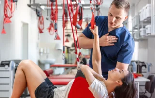 Redcord Therapy Master demonstrating advanced skills in Santa Monica